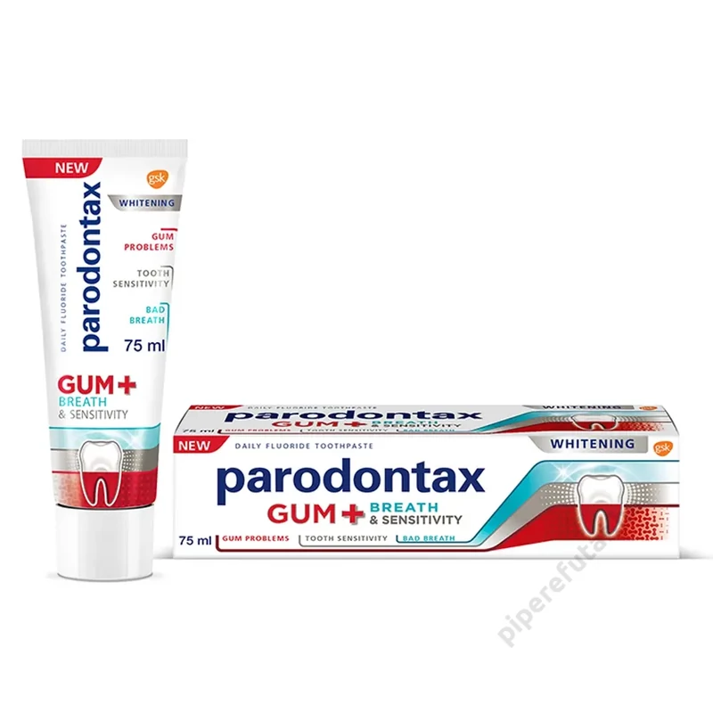 PARODONTAX Gum + Breath &amp; Sensitivity Whitening fogkrém 75 ml