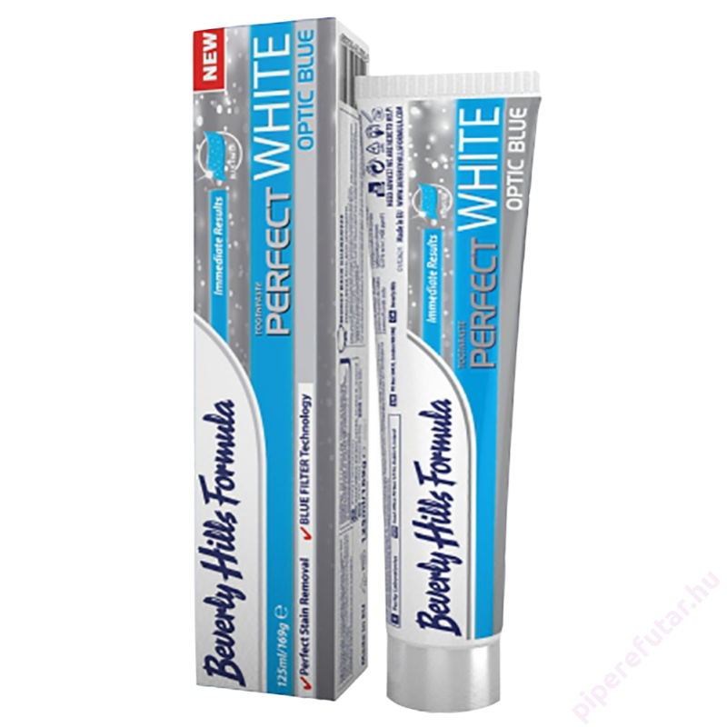 Perfect White Optic Blue Berverly Hills Formula  fogfehérítő fogkrém 100 ml