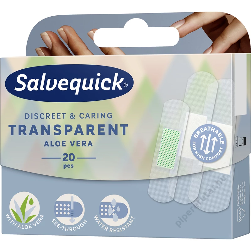 Salvequick Transparent Aloe Vera átlátszó sebtapasz 20 db