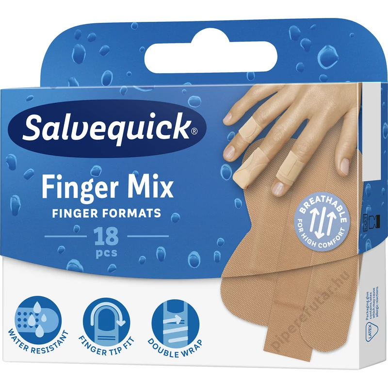 Salvequick finger mix sebtapasz 18 db