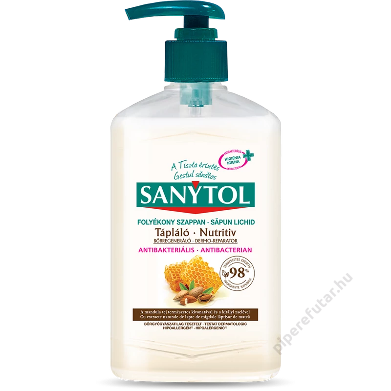 Sanytol tápláló antibakteriális folyékony szappan 250 ml