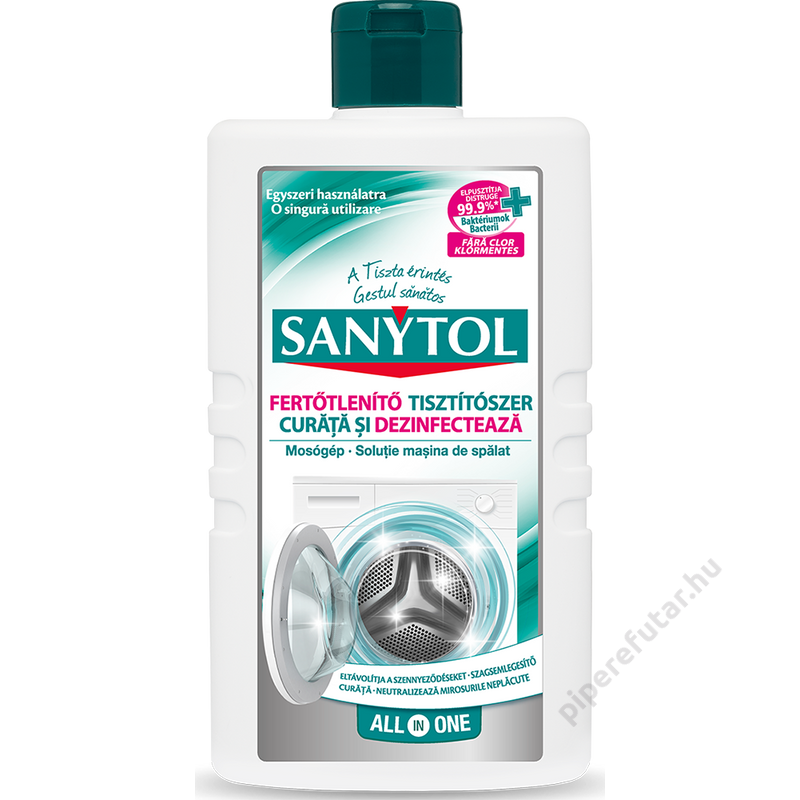 Sanytol fertőtlenítő hatású mosógép tisztítószer 250 ml