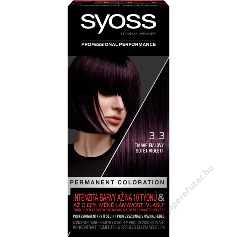 Syoss hajfesték 3_3 sötét violett régi