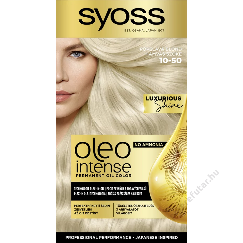 Syoss Oleo Intense tartós olajhajfesték 10-50 hamvas szőke
