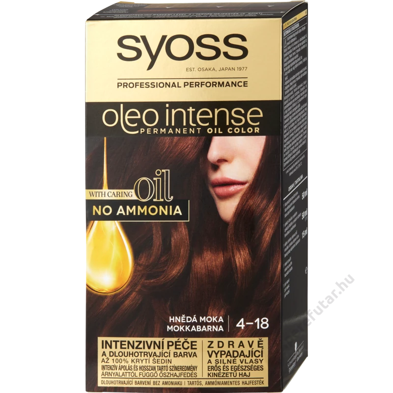 Syoss Oleo Intense tartós hajfesték 4-18 mokka barna régi
