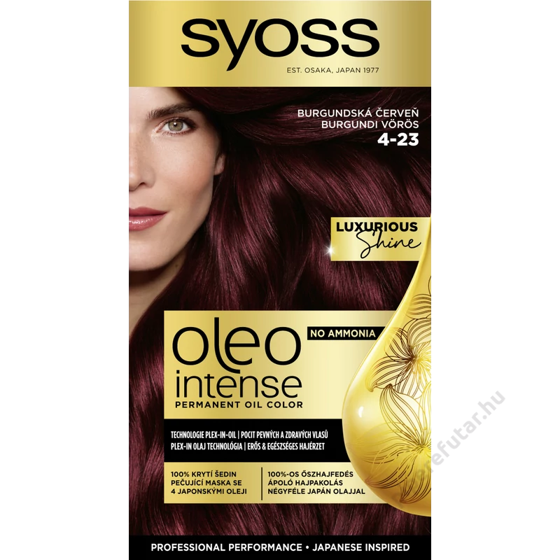 Syoss Oleo Intense tartós olajhajfesték 4-23 burgundi vörös