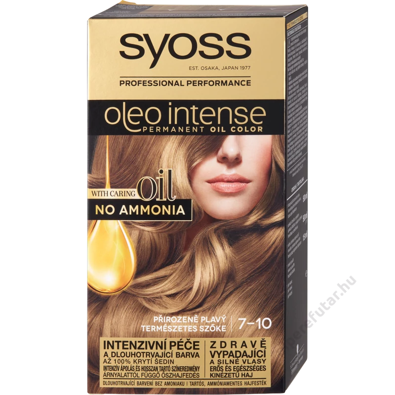 Syoss Oleo Intense tartós hajfesték 7-10 természetes szőke régi