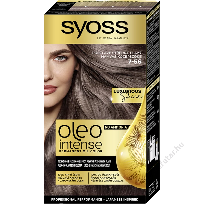 Syoss Oleo Intense tartós hajfesték 7-56 hamvas középszőke
