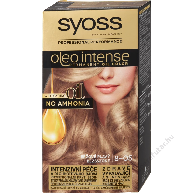 Syoss Oleo Intense tartós hajfesték 8-05 bézsszőke régi