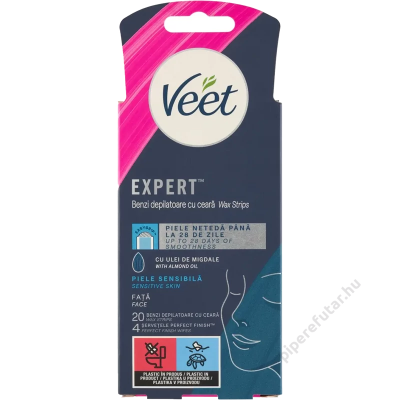 Veet Expert hideggyanta szalag arcra 20 db + 4 törlőkendő