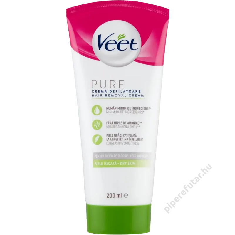 Veet Pure szőrtelenítő krém száraz bőrre 200 ml