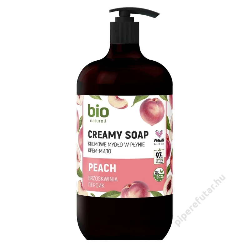 bio naturell Peach folyékony szappan 946 ml