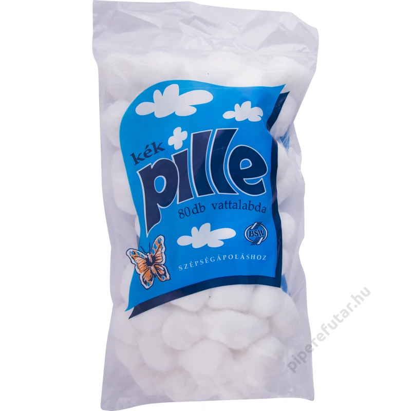 Kék pille vattalabda 80 db