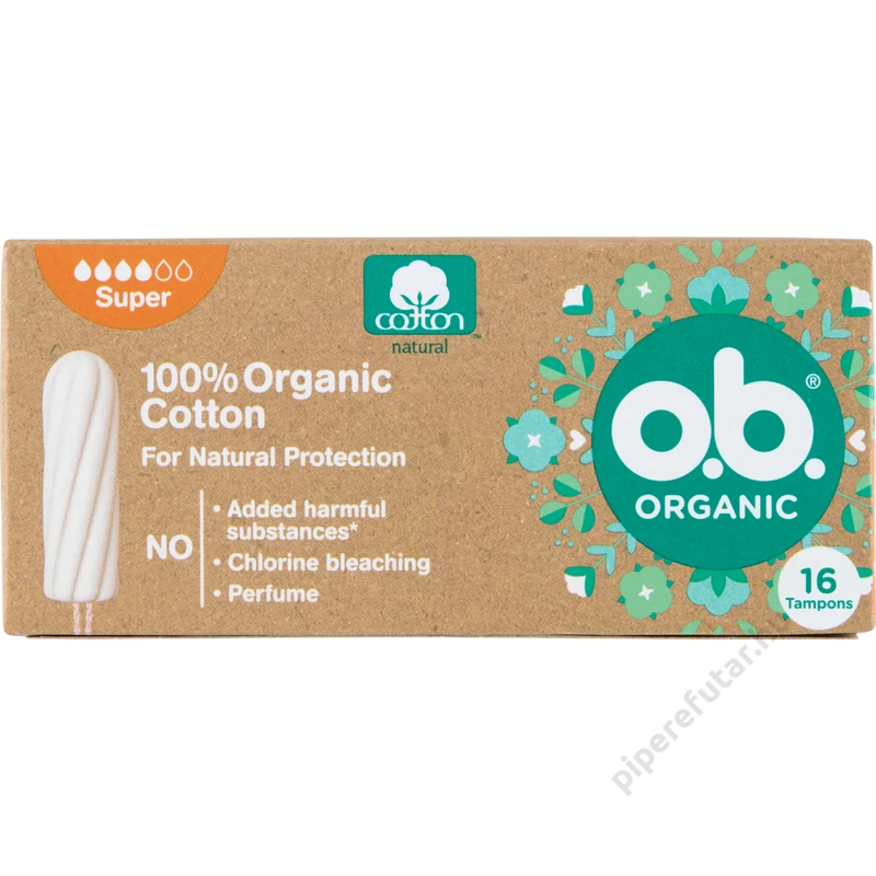 o.b. organic super tampon 16 db