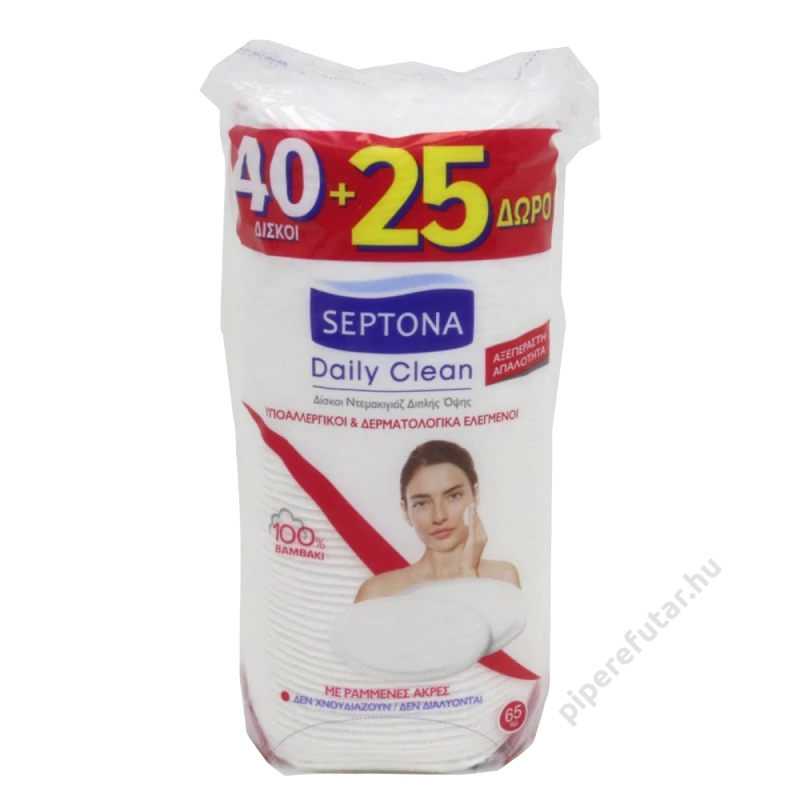 Septona ovális vattakorong 40 db + 25% = 50 db!